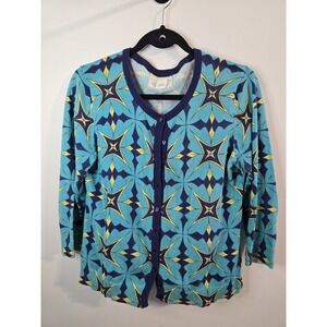 Anthropologie TABITHA Odval Cardi Colorful‎ Cardigan Sweater Retro Knit Large